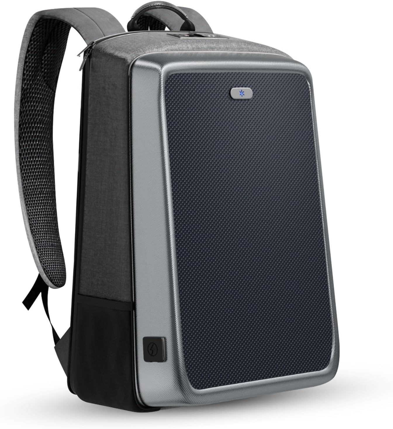 Travel Laptop Backpack with USB Charging Port, Anti Theft Solar Charging Backpack, Waterproof Large Backpack for College Students, Work Backpacks Fit for 15 Inch Computer for Men Women